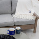 Embroidered Chateau Chenille Fringed Blanket Embroidered Chateau Chenille Fringed Blanket