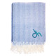 Embroidered Eastport Herringbone Blanket