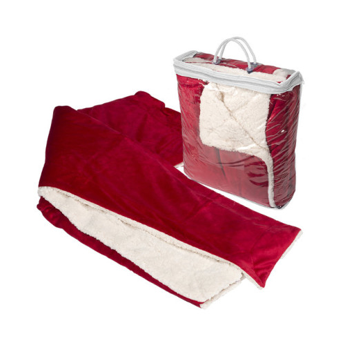 Embroidered Micro Mink Sherpa Blanket
