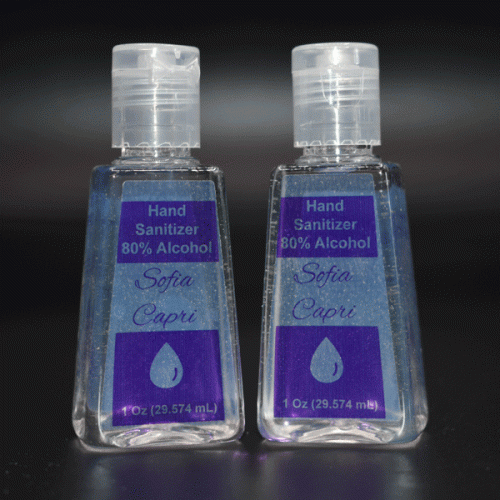 Custom Logo Sanitizer 1 oz Gel Bottle