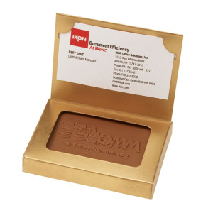 Custom Chocolate Cookie Business Card Box Custom Chocolate Cookie Business Card Box
