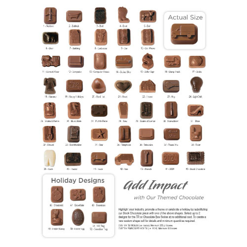 Chocolate Chip Cookies and Molded Chocolates in Gift Box