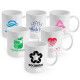 White Ceramic 11oz Coffee Mug