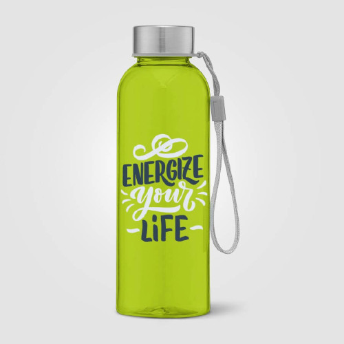Skye 17oz rPET Water Bottle with Wrist Strap Skye 17oz rPET Water Bottle with Wrist Strap