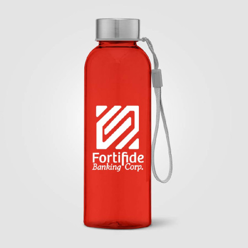 Skye 17oz rPET Water Bottle with Wrist Strap Skye 17oz rPET Water Bottle with Wrist Strap