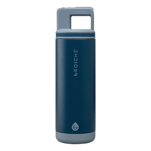 GROSCHE Alpine 20oz Stainless Steel Removable Straw Flip n' Sip Bottle