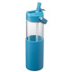 Juno 20oz Glass Silicone Sleeve Straw Bottle Juno 20oz Glass Silicone Sleeve Straw Bottle