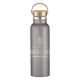Full Laser 21oz Tipton Stainless Steel Bottle with Bamboo Lid