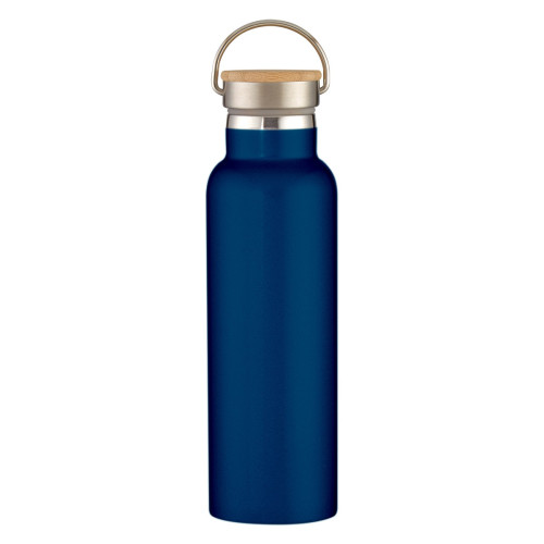 Full Laser 21oz Tipton Stainless Steel Bottle with Bamboo Lid