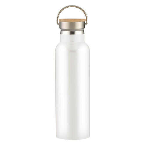 Full Laser 21oz Tipton Stainless Steel Bottle with Bamboo Lid