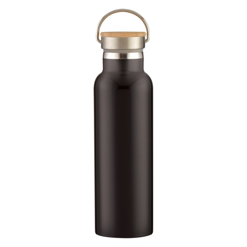 Full Laser 21oz Tipton Stainless Steel Bottle with Bamboo Lid