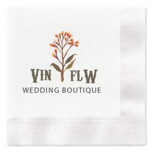 Full Color 3-Ply Premium Coined Beverage Napkins