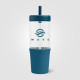 Polar 40oz Recycled Plastic Dual Tone Straw Tumbler