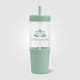Polar 40oz Recycled Plastic Dual Tone Straw Tumbler