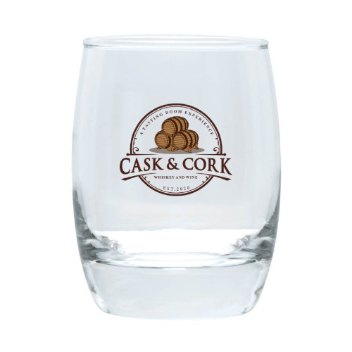 Full Color 6oz Whiskey Glass