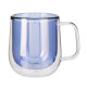 Double-Walled 8.4oz Colored Glass Mug