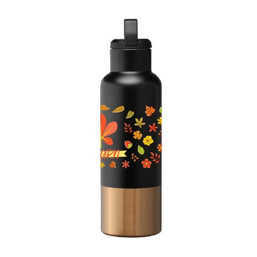 Aurelia 22.5oz Recycled Stainless Steel Copper Accent Double-Wall Bottle
