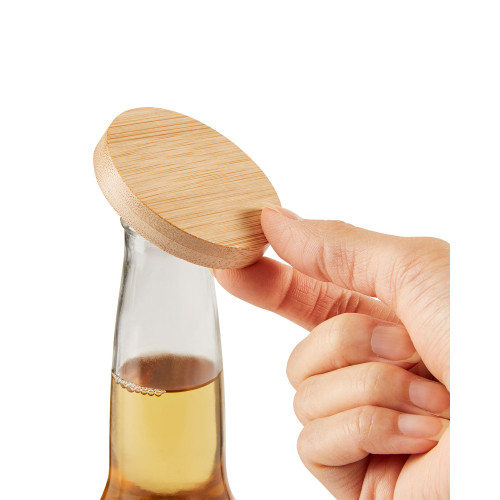 Bamboo Bottle Opener with Magnet Bamboo Bottle Opener with Magnet