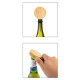 Bamboo Wine Stopper with Bottle Opener