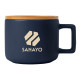 Café Virtuoso 12oz Ceramic Mug with Bamboo Lid