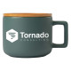 Café Virtuoso 12oz Ceramic Mug with Bamboo Lid