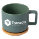 Café Virtuoso 12oz Ceramic Mug with Bamboo Lid
