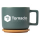 Café Virtuoso 12oz Ceramic Mug with Bamboo Lid