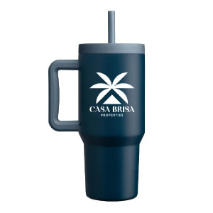 GROSCHE Aspen 32oz Stainless Steel 2-in-1 Straw Mug & Tumbler