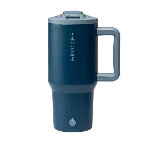 GROSCHE Aspen 32oz Stainless Steel 2-in-1 Straw Mug & Tumbler GROSCHE Aspen 32oz Stainless Steel 2-in-1 Straw Mug & Tumbler