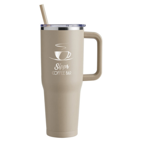 Harriton 40oz Vacuum Insulated Stainless Steel Travel Tumbler