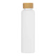 Lucerne 20oz Frosted Borosilicate Glass Bottle with Bamboo Lid Lucerne 20oz Frosted Borosilicate Glass Bottle with Bamboo Lid