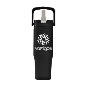 Polar Duo 32oz Double-Wall Recycled Stainless Steel Tumbler with Storage Base