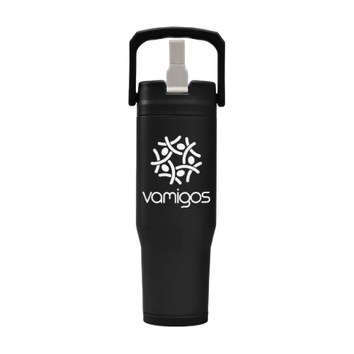 Polar Duo 32oz Double-Wall Recycled Stainless Steel Tumbler with Storage Base