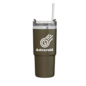 Rime 25oz Recycled Stainless Steel Double-Wall Leakproof Straw Tumbler