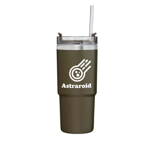 Rime 25oz Recycled Stainless Steel Double-Wall Leakproof Straw Tumbler Rime 25oz Recycled Stainless Steel Double-Wall Leakproof Straw Tumbler