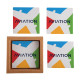 Square Ceramic 4 Piece Coaster Set in Box