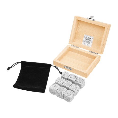 Whiskey Stone Ice Cubes in FSC® Bamboo Box Whiskey Stone Ice Cubes in FSC® Bamboo Box