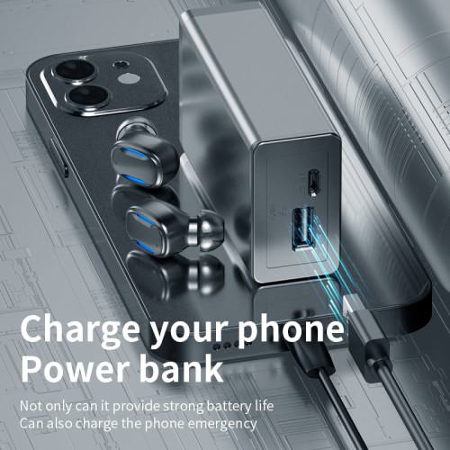 IPX5 Waterproof Custom Logo Lux Earbuds & Power Bank