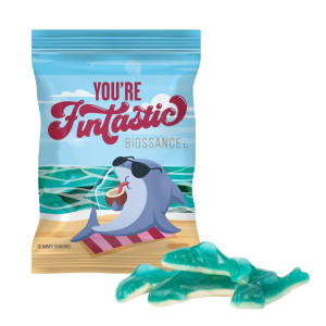 4 oz Full Color Digibag™ with Gummy Sharks 4 oz Full Color Digibag™ with Gummy Sharks