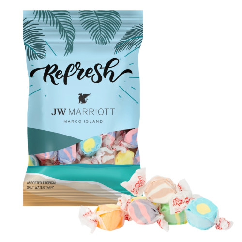 4 oz Full Color Digibag™ with Tropical Salt Water Taffy
