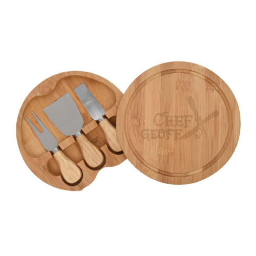 3-Piece Bamboo Cheese Server Kit