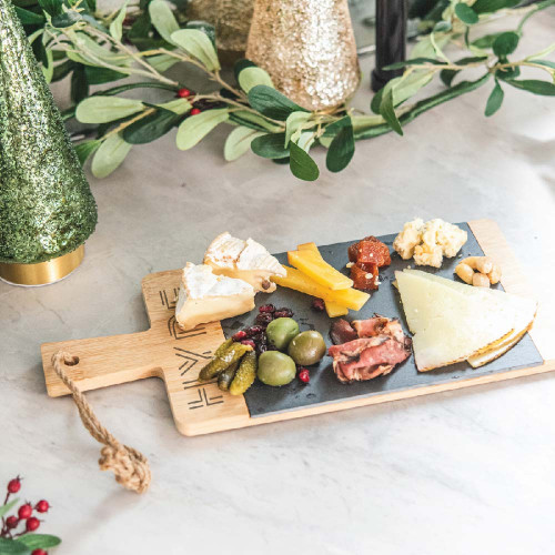 Bamboo & Slate Charcuterie Cutting Board