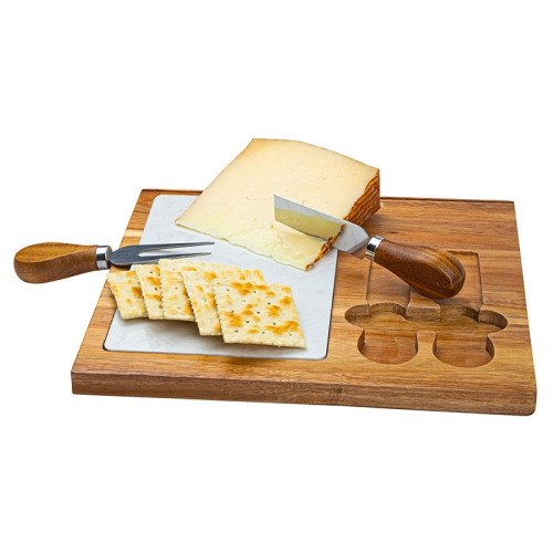 Carson 4-Piece Acacia Wood Cheese Set Carson 4-Piece Acacia Wood Cheese Set