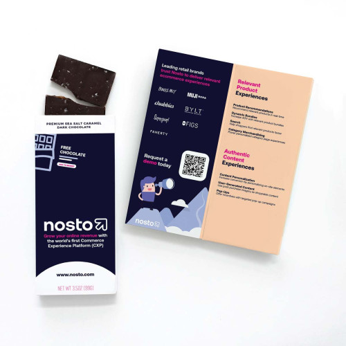 Full-Color Custom Sweeter Cards with Chocolate Sea Salt Caramel Bar Full-Color Custom Sweeter Cards with Chocolate Sea Salt Caramel Bar