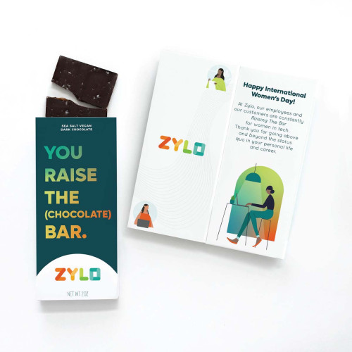 Full-Color Custom Sweeter Cards with Chocolate Sea Salt Caramel Bar Full-Color Custom Sweeter Cards with Chocolate Sea Salt Caramel Bar