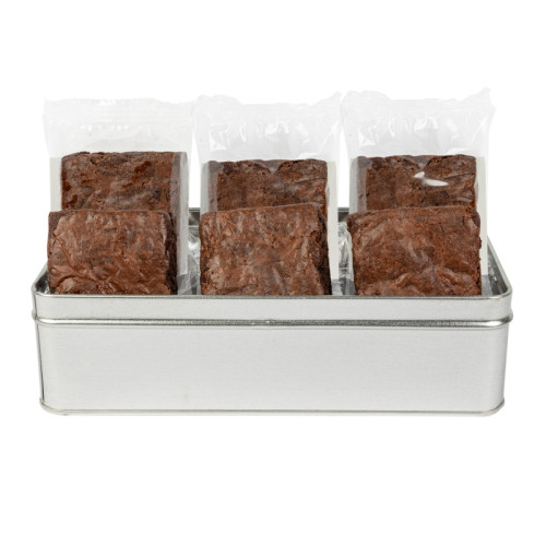 Fresh Beginnings 6 Fudge Brownies in Tin
