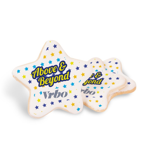 Full Color Custom Printed Star Cookie