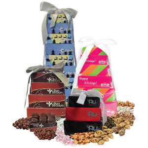 Build Your Own Custom Treat Towers - Three Tier to Nine Tier Gourmet Food Gifts