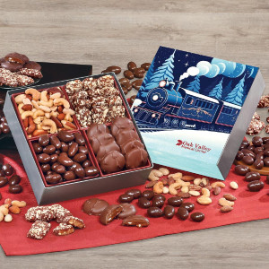 Holiday Gift Box with Gourmet Treats