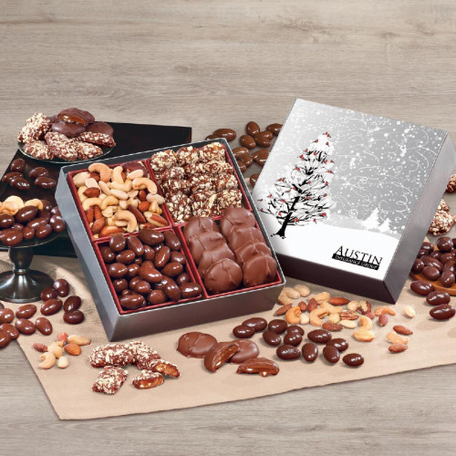 Holiday Gift Box with Gourmet Treats Holiday Gift Box with Gourmet Treats